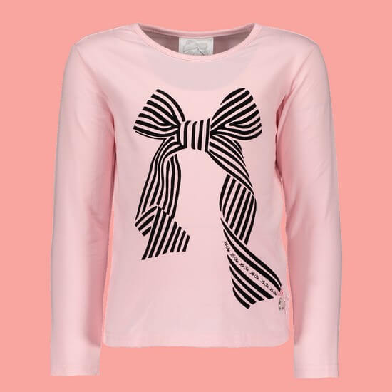 Bild Le Chic Shirt Big bow Artwork pink crystal #5410